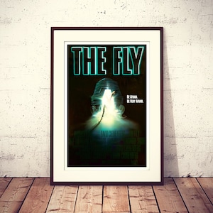 The Fly, poster originale del film horror di fantascienza americano del 1986, file HQ pronto per SCARICARE E STAMPARE