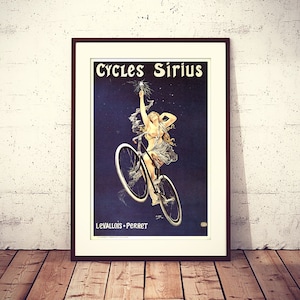 Cycles Sirius: 1899 Bicycle Ad - Restored Vintage Poster (Digital Download)