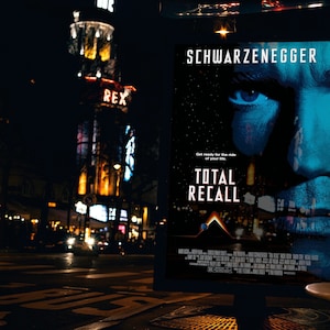 Total Recall Movie Poster: 1990 Sci-Fi Film (Digital Download)