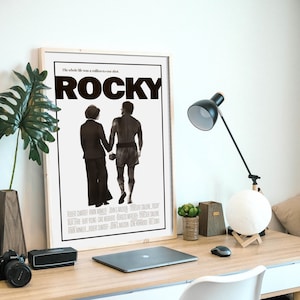 Rocky, film drammatico sportivo americano del 1976, poster originale restaurato, file digitale HQ pronto per il download e la stampa!