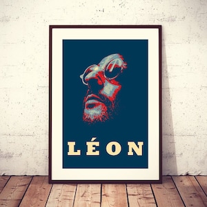 Leon the Professional, 1994 Luc Besson action drama movie poster in 5 size versions, High Quality file, ready to DOWNLOAD & PRINT