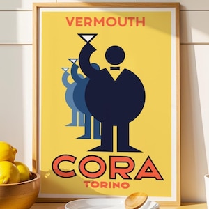 Vermut Cora Torino Poster: 1930s Drink Ad (Digital Download)