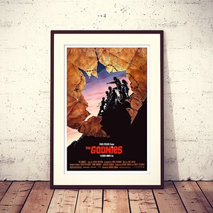 The Goonies, 1985 American adventure comedy film, High Resolution digital poster file ready to DOWNLOAD & PRINT