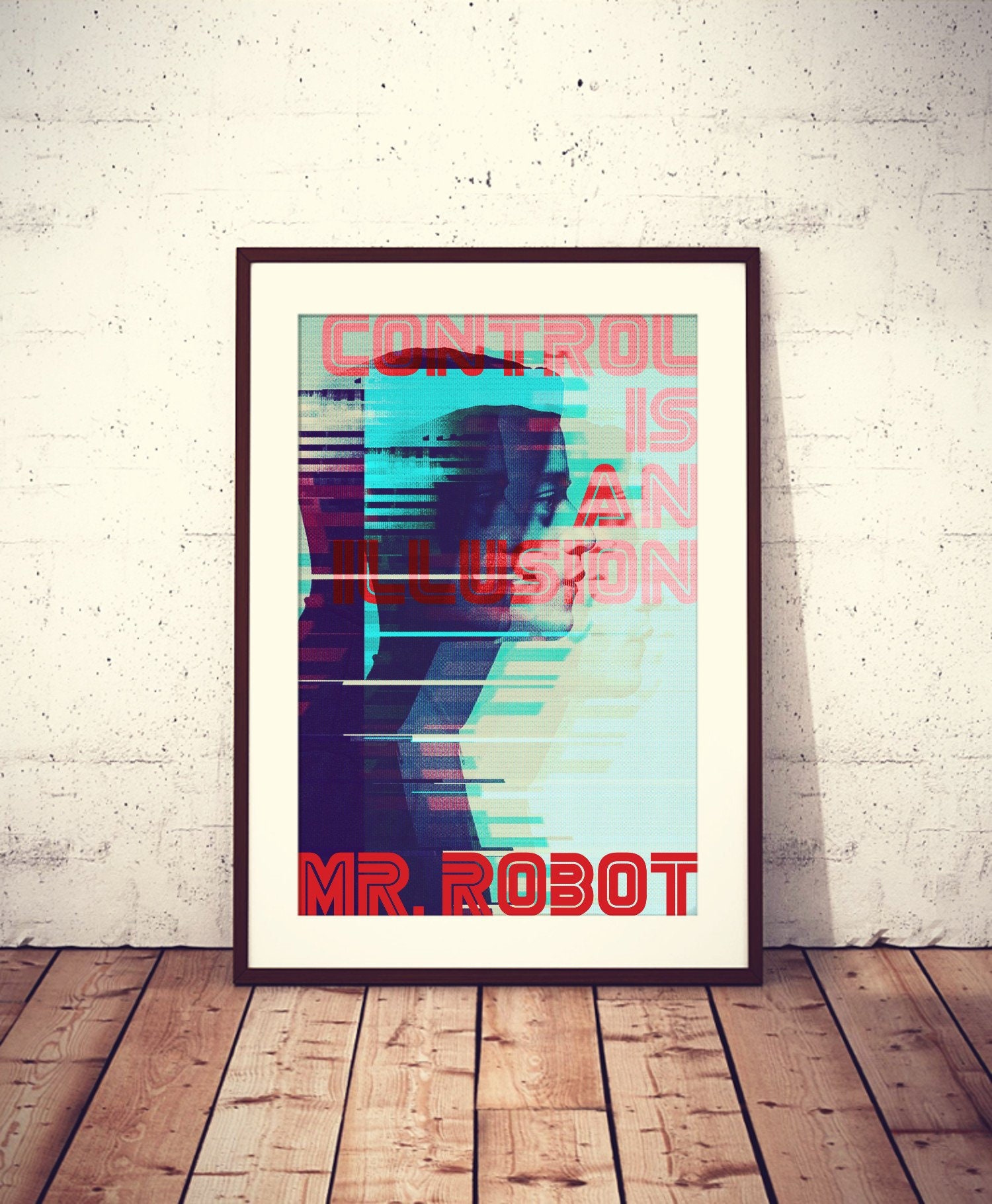 Mr. Robot Season 1 Rami Malek Tv Art Wall Indoor Room Outdoor - POSTER  20x30