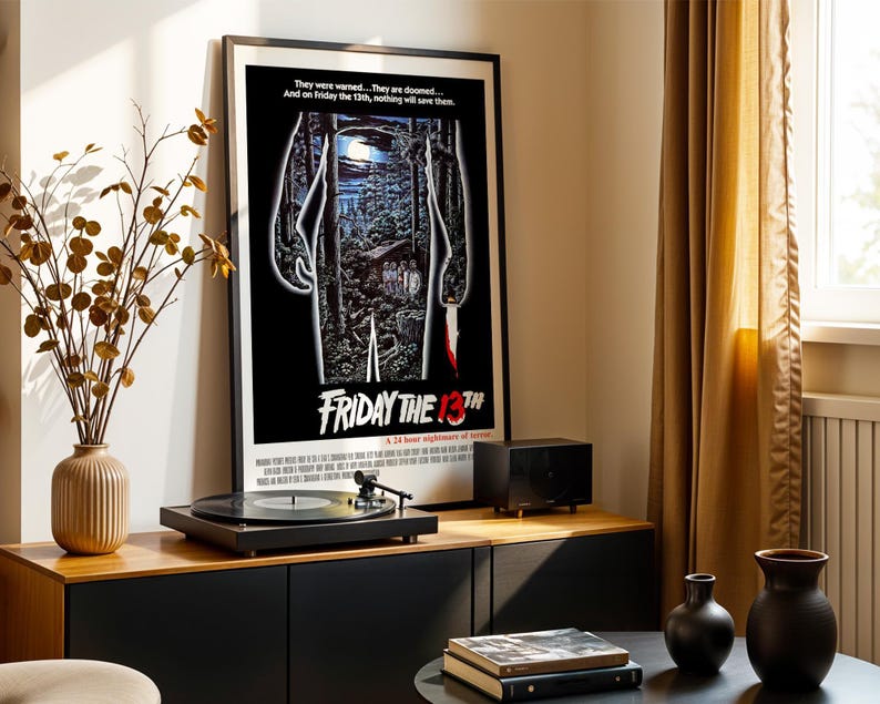 Freitag der 13te (1980) Filmplakat: Horrorfilm Kunst (Digitaler Download) Bild 7