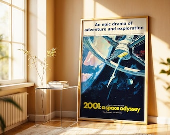 Póster de la película 2001: Una odisea del espacio: Arte cinematográfico de ciencia ficción (Descarga digital)