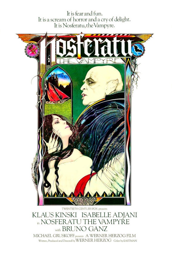 1979 年のホラー映画「ノスフェラトゥ」のオリジナル ポスター