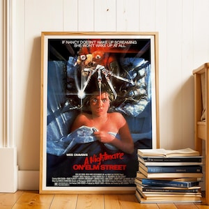 Nightmare on Elm Street, 1980s Horror Movie Poster, (Digital Download), Printable