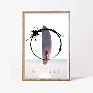 Arrival, movie poster artwork, instant downloadable printable art, science fiction poster, sci fi film poster, minimal, contemporary art