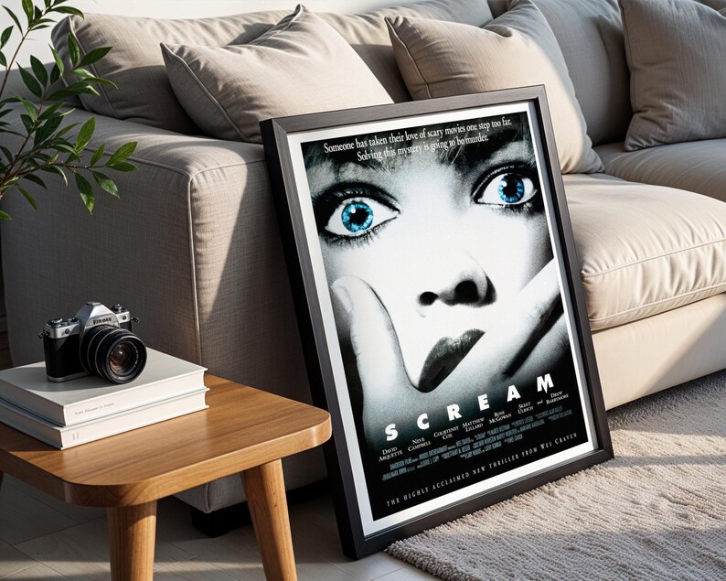 Scream, póster de película de terror de los años 90 (descarga digital) imprimible imagen 5