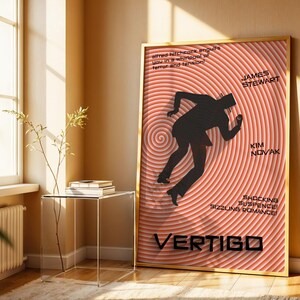 Vertigo Movie Poster Remake: 1958 Alfred Hitchcock Film (Digital Download) image 5