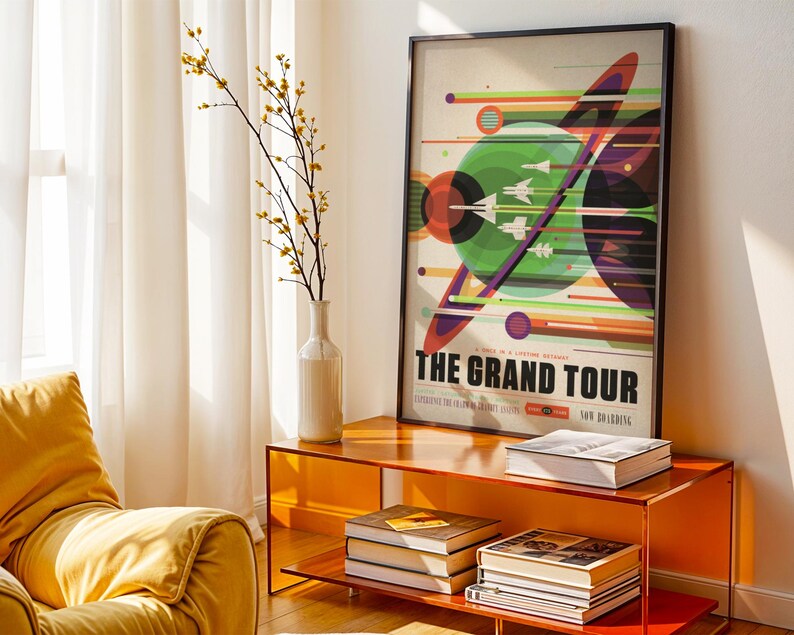 The Grand Tour NASA Poster - Retro Space Travel Art - (digital Download ...