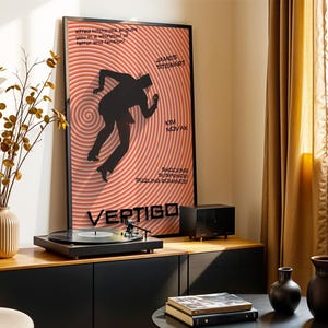Vertigo Movie Poster Remake: 1958 Alfred Hitchcock Film (Digital Download) image 8
