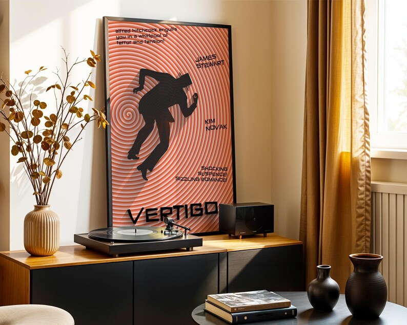 Vertigo Movie Poster Remake: 1958 Alfred Hitchcock Film (Digital Download) image 8