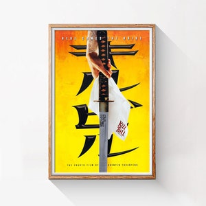 Kill Bill Volume I, poster originale del film d'azione e avventura del 2003, file digitale HQ, pronto per il DOWNLOAD e la STAMPA