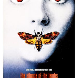 The Silence of the Lambs, 1990s Horror Movie Poster, (Digital Download), Printable image 8