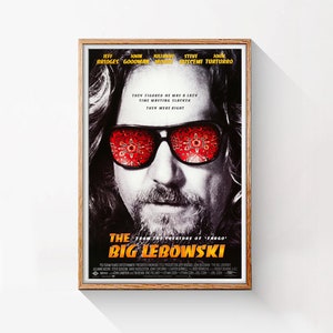Il grande Lebowski, poster originale del film commedia poliziesca del 1998, file HQ digitale, pronto per SCARICARE E STAMPARE