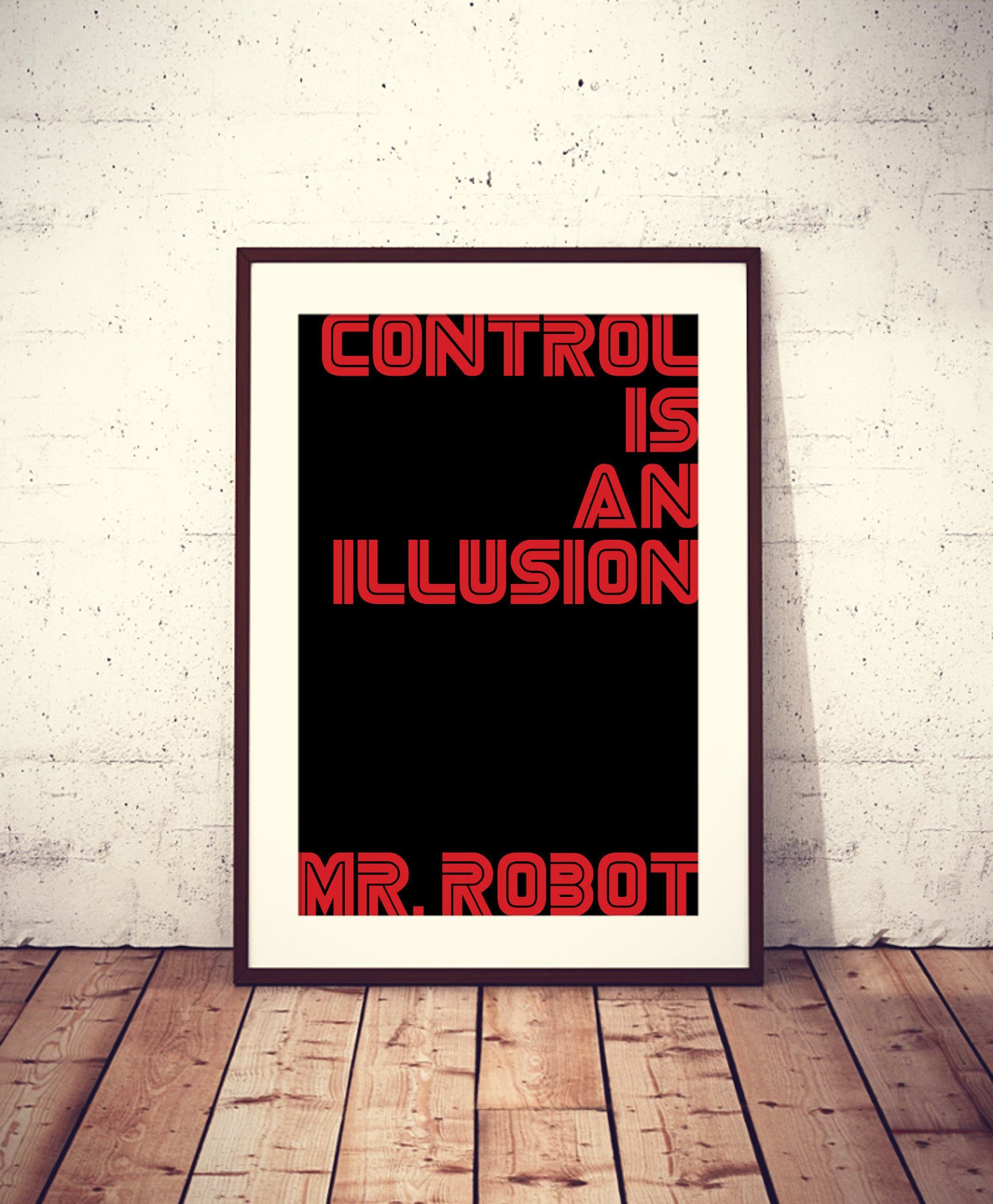 Mr.Robot poster I made a while back! Watched the first 40 minutes