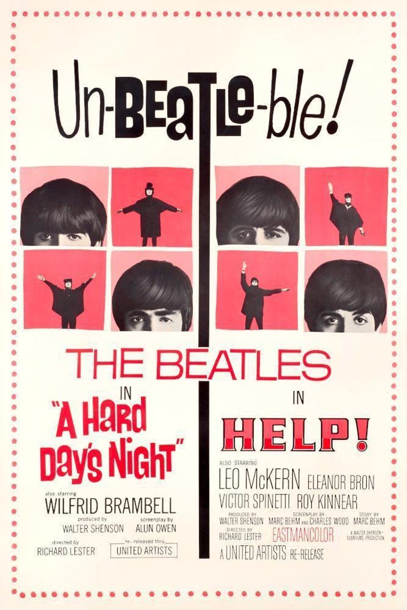 UnBeatleble, 1960s Beatles music film, digital poster file ready to DOWNLOAD & PRINT! image 3