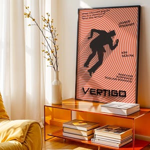 Vertigo Movie Poster Remake: 1958 Alfred Hitchcock Film (Digital Download) image 6