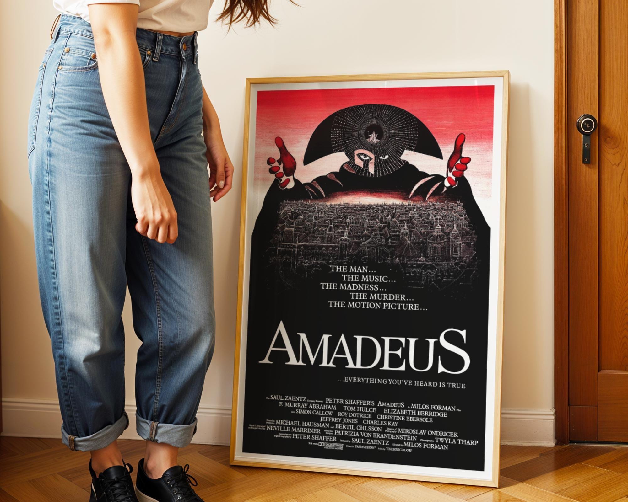 アマデウス、1980年代のドラマ映画ポスター（デジタルダウンロード