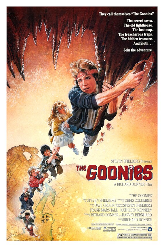 Goonies 1985 MOVIE Poster Premium Quality Choose your Size Goonies 1985 MOVIE Poster Premium Quality Choose your Size