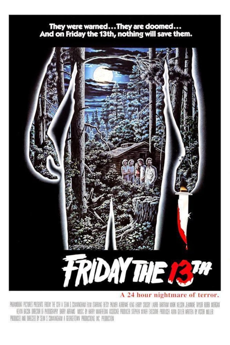 Freitag der 13te (1980) Filmplakat: Horrorfilm Kunst (Digitaler Download) Bild 8