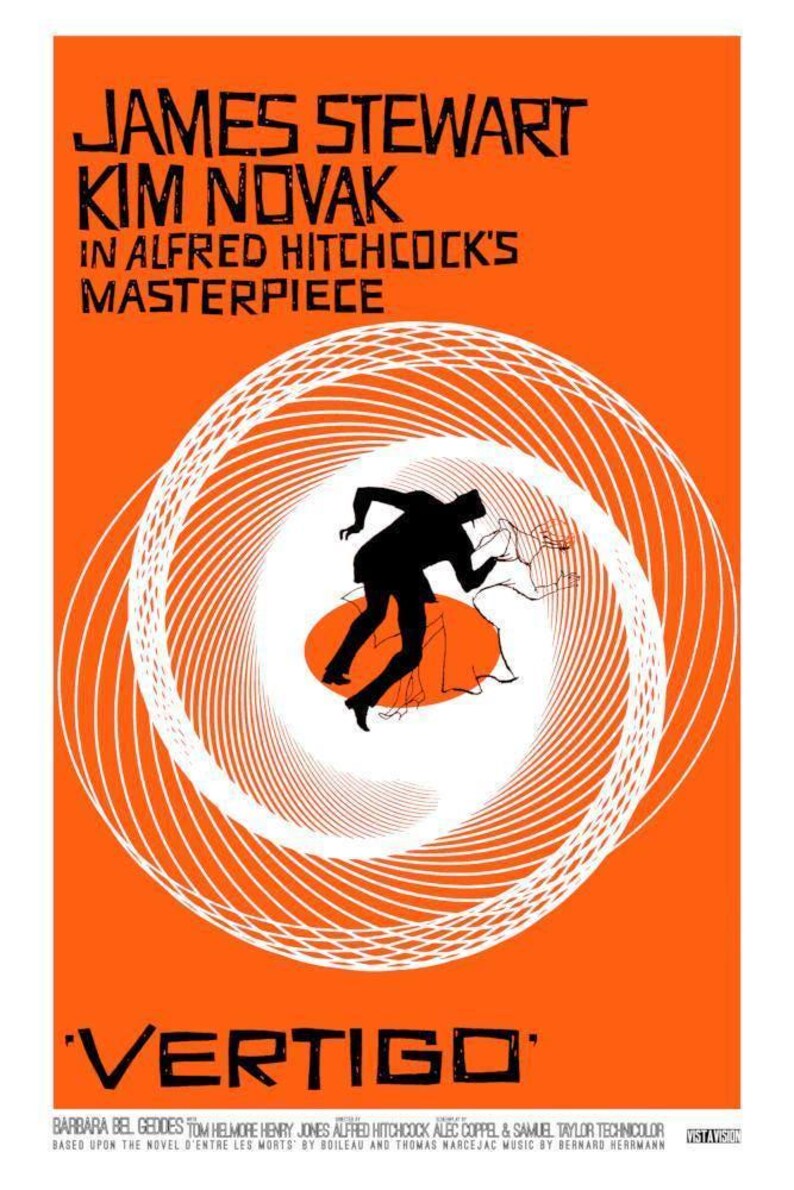 Vertigo Movie Poster: 1958 Film Noir Thriller Poster, (Digital Download), Printable image 7