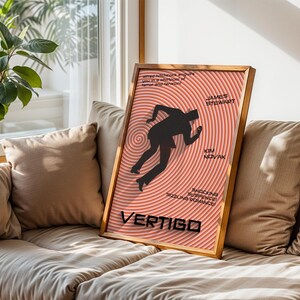 Vertigo Movie Poster Remake: 1958 Alfred Hitchcock Film (Digital Download) image 4