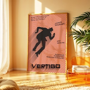 Vertigo Movie Poster Remake: 1958 Alfred Hitchcock Film (Digital Download) image 3
