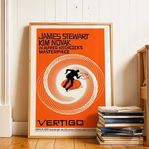 Vertigo Movie Poster: 1958 Film Noir Thriller Poster, (Digital Download), Printable image 4