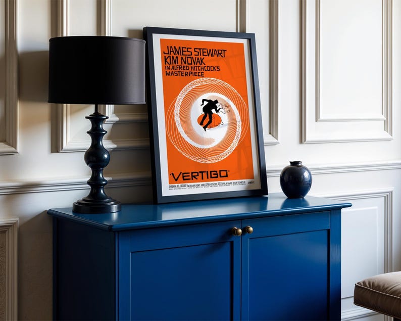 Vertigo Movie Poster: 1958 Film Noir Thriller Poster, (Digital Download), Printable image 3