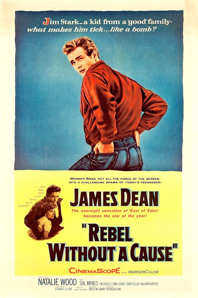 理由なき反抗 映画ポスター：ジェームズ・ディーン主演、1955年公開