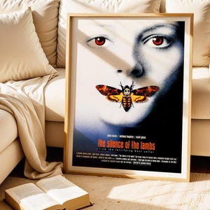 The Silence of the Lambs, 1990s Horror Movie Poster, (Digital Download), Printable image 7
