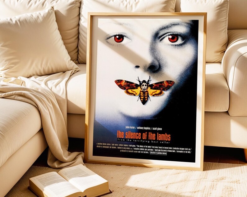 The Silence of the Lambs, 1990s Horror Movie Poster, (Digital Download), Printable image 7