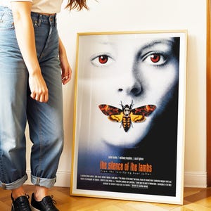 The Silence of the Lambs, 1990s Horror Movie Poster, (Digital Download), Printable image 2