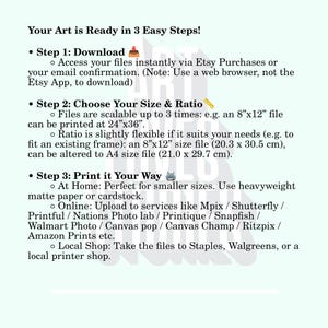 The image is ready in 3 easy steps!