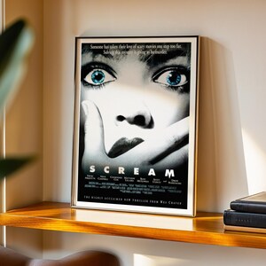 Scream, póster de película de terror de los años 90 (descarga digital) imprimible imagen 4
