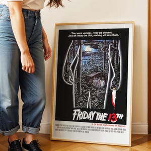 Freitag der 13te (1980) Filmplakat: Horrorfilm Kunst (Digitaler Download) Bild 3