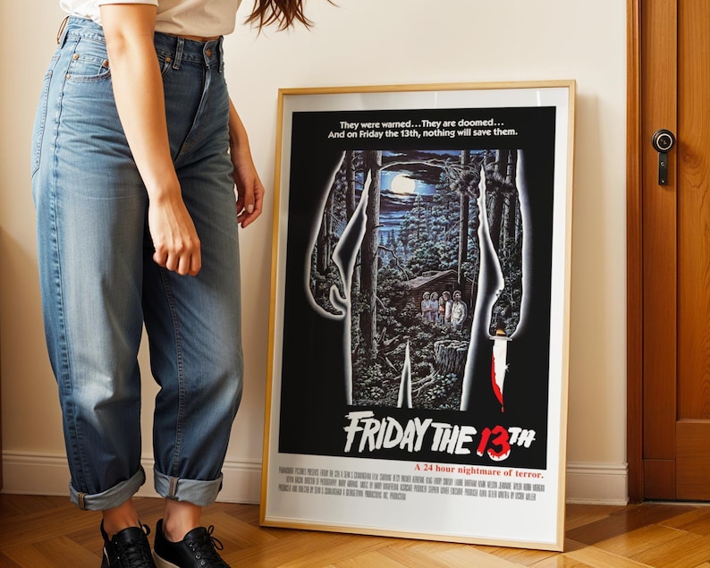 Freitag der 13te (1980) Filmplakat: Horrorfilm Kunst (Digitaler Download) Bild 3