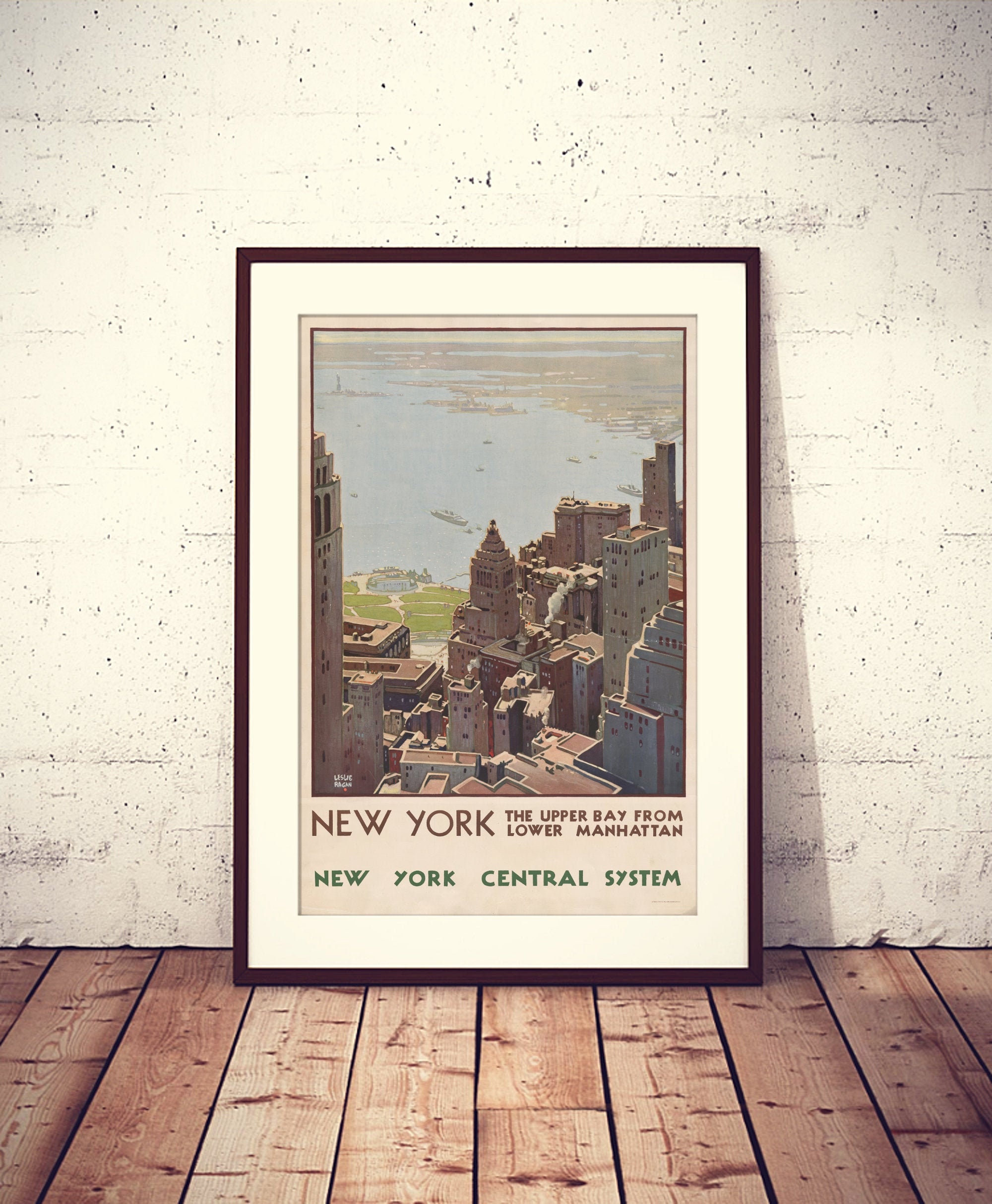 New York Vintage Poster 1920 NYC Poster Download & Print Etsy