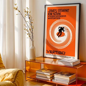 Vertigo Movie Poster: 1958 Film Noir Thriller Poster, (Digital Download), Printable image 2