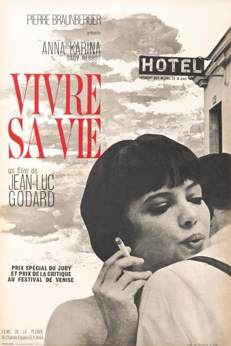 Vivre sa vie - French New Wave Film Poster (Digital Download) image 4