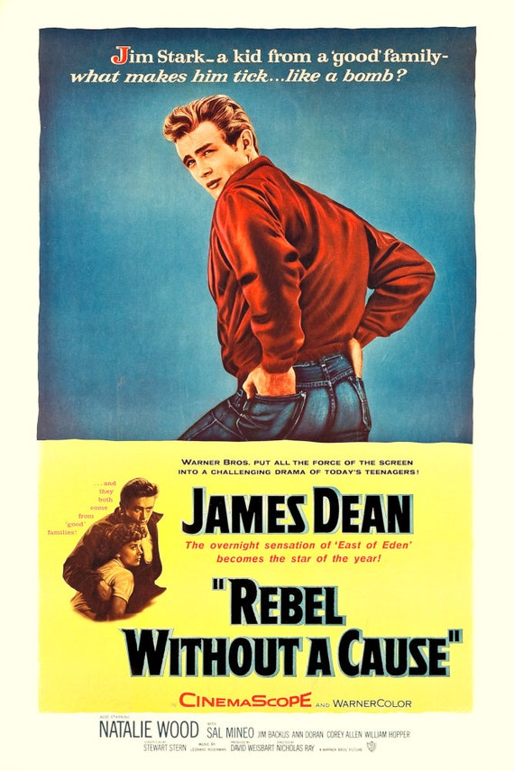 映画ポスター☆理由なき反抗 初版 1955年 ジェイムス・ディーン