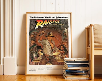 Raiders of the Lost Ark Original Movie Poster - 1981 Action Adventure (Digital Download)
