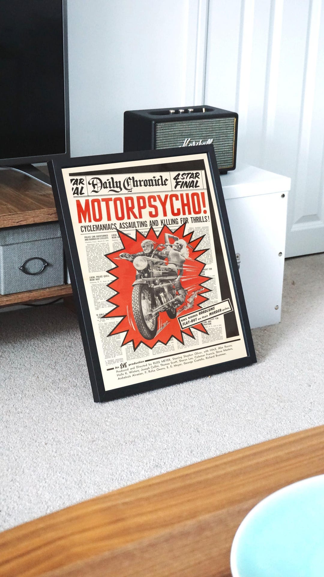 Motorpsycho, 1965 American Exploitation Film, Digital Poster File