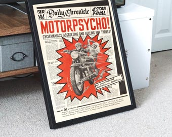 Motorpsycho, 1965 American Exploitation Film, Digital Poster File