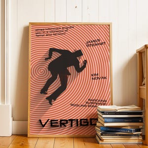 Vertigo Movie Poster Remake: 1958 Alfred Hitchcock Film (Digital Download) image 7