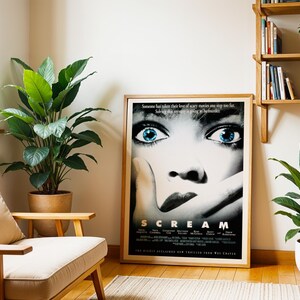 Scream, póster de película de terror de los años 90 (descarga digital) imprimible imagen 3