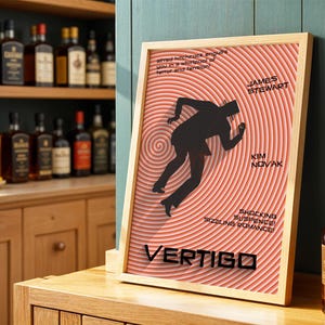 Vertigo Movie Poster Remake: 1958 Alfred Hitchcock Film (Digital Download) image 9